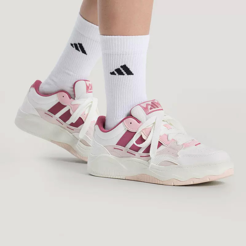 Women'S Shoes Pink Adidas - Adidas Dames Wit Roze Wave Skate-schoenen