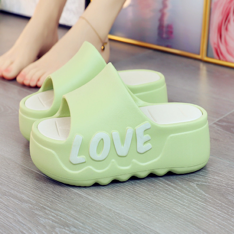 Mule Slip On - Hoge hakken 6 cm platformslippers zomer