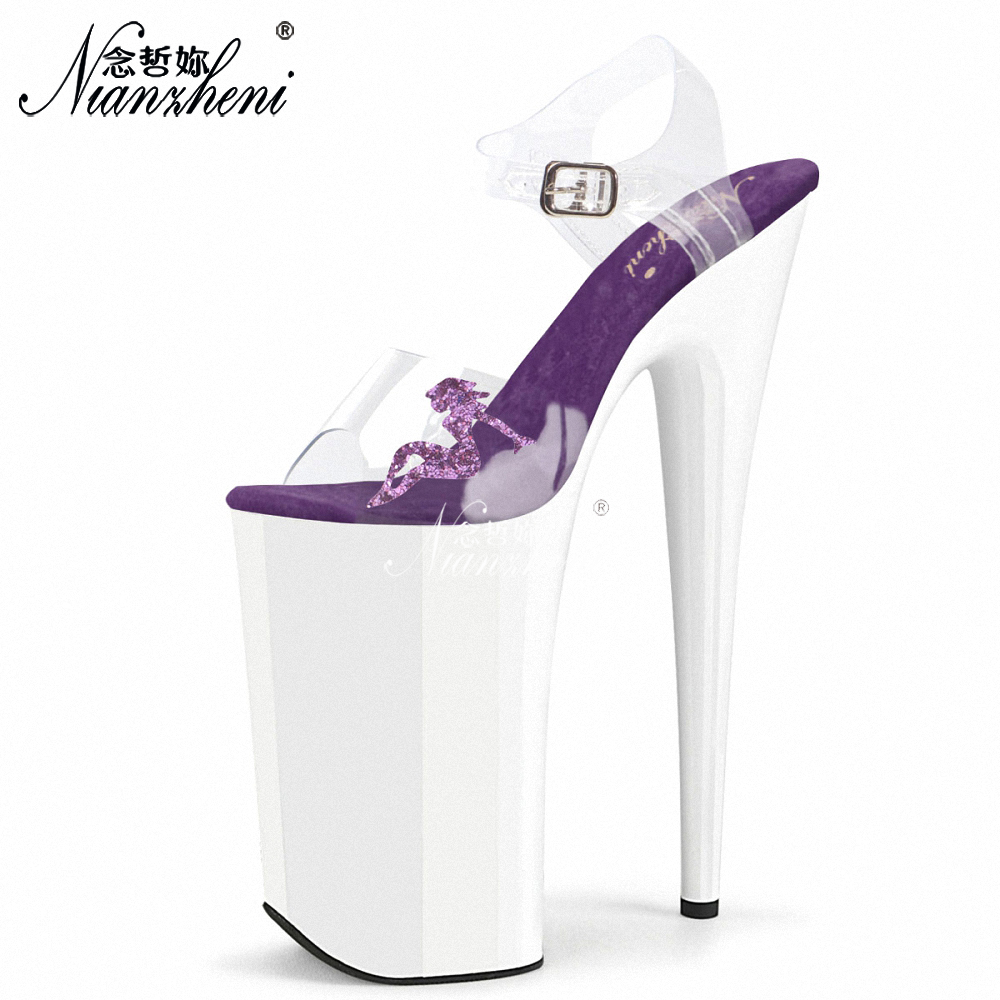 Clear Strap Heel - Exotische 26cm 10 inch transparante PVC