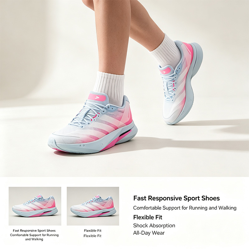 Women'S Shoes Pink Adidas - Nieuwe Adidas roze wit blauwe hardloopschoenen