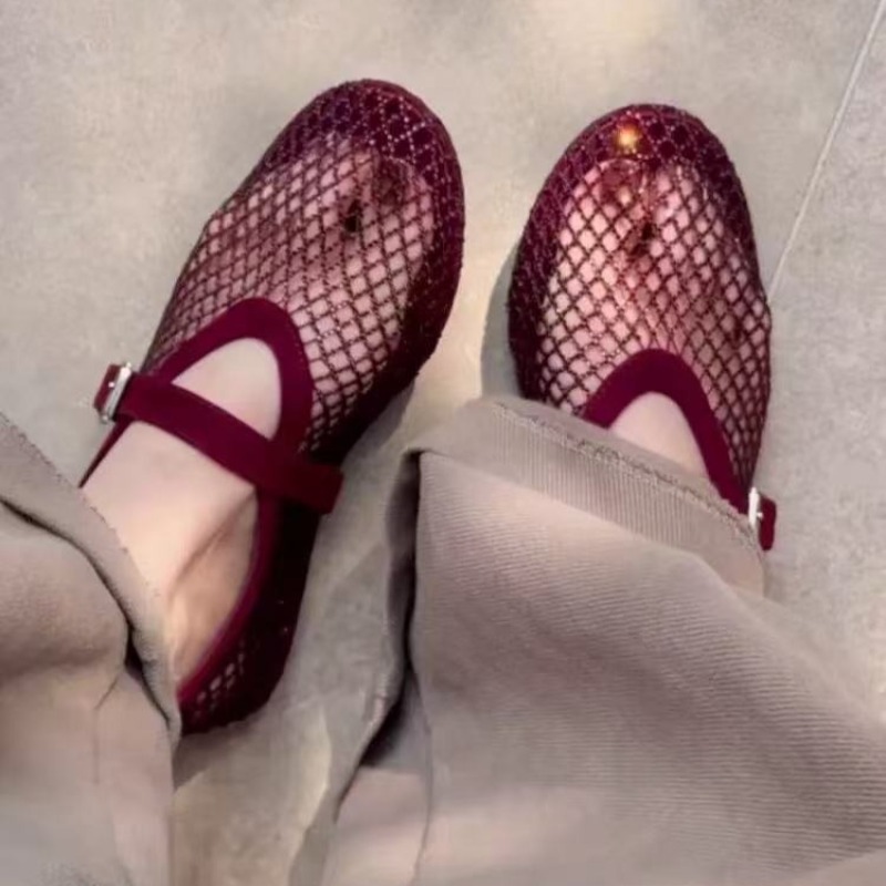 Mule Slip On - Holle strass Baotou sandalen dames 2026