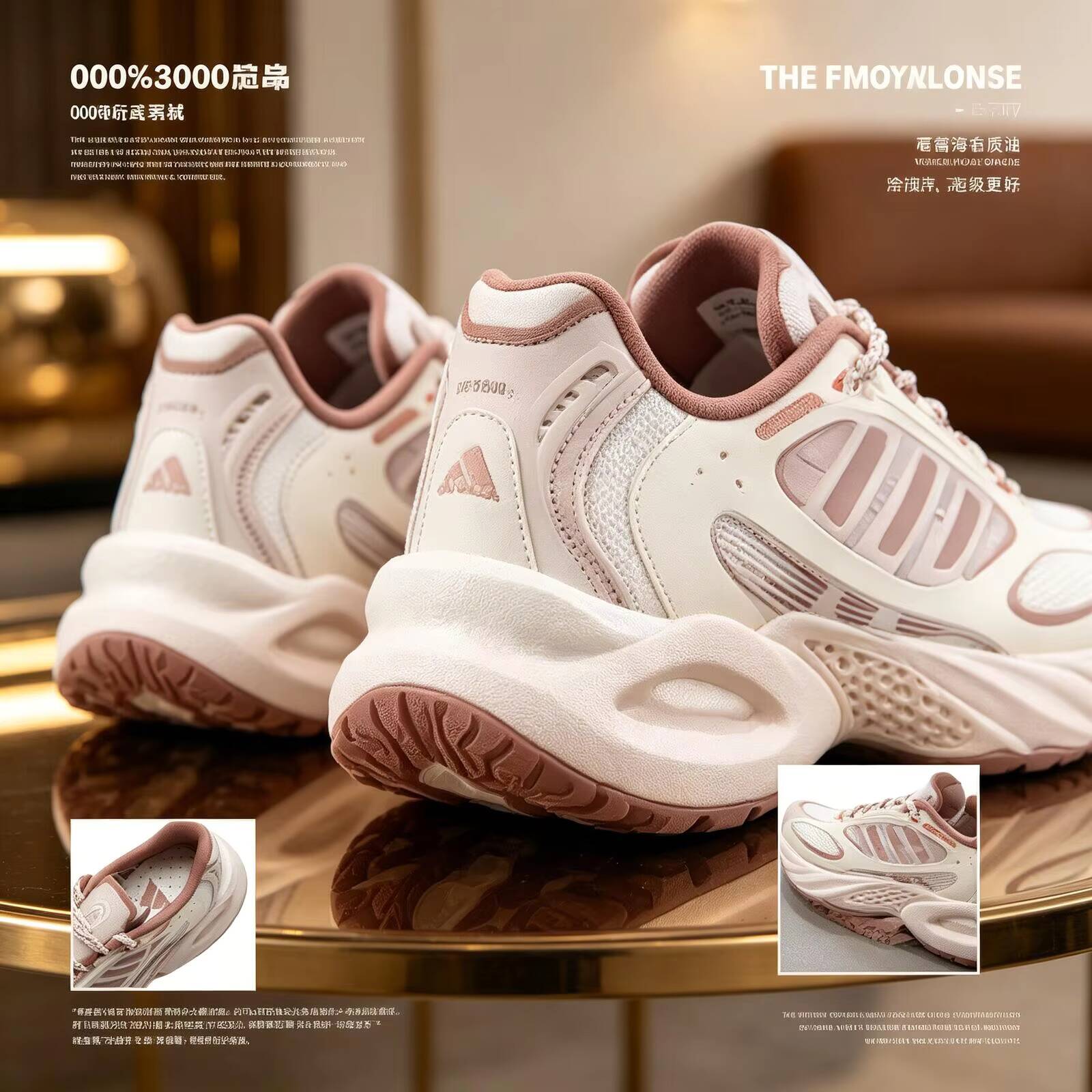 Women'S Shoes Pink Adidas - Nieuwe Adidas Dames Beige Roze Holle