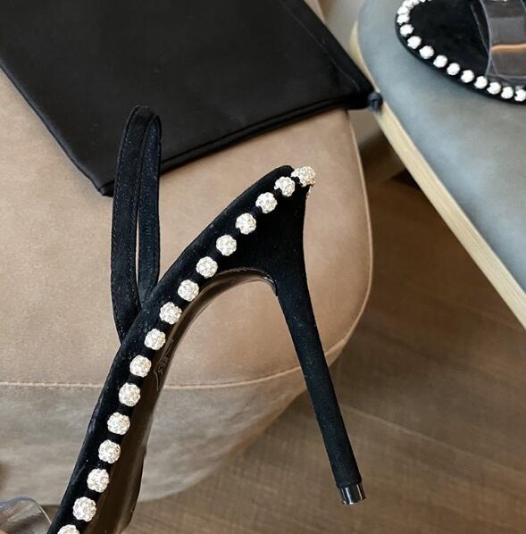 Zomer meisjes roze zwart wit h - Clear Strap Heel recensie en prijs