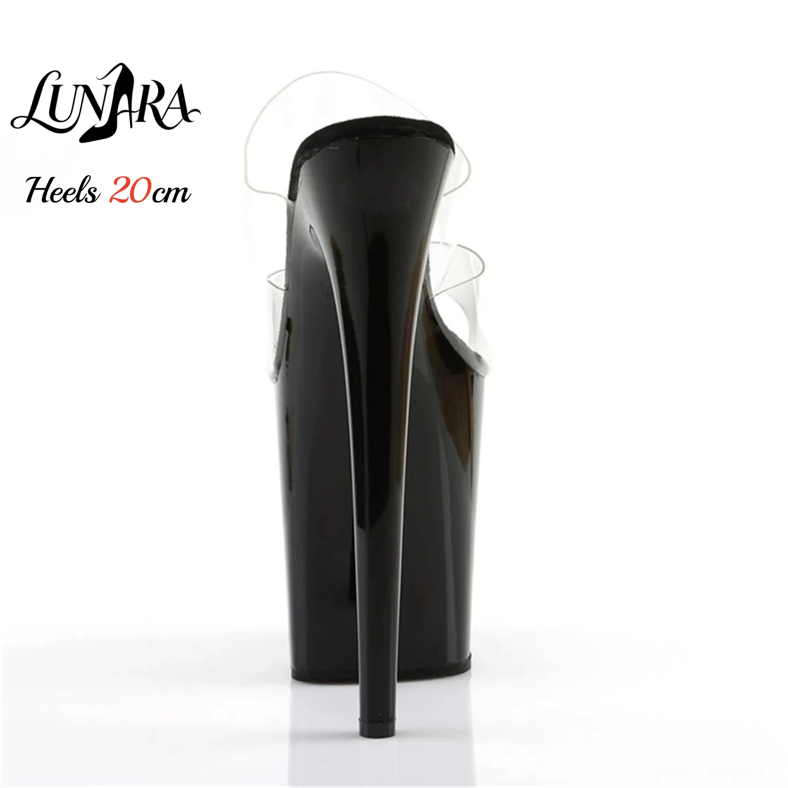 20 cm doorzichtige PVC sandale - Clear Strap Heel recensie en prijs