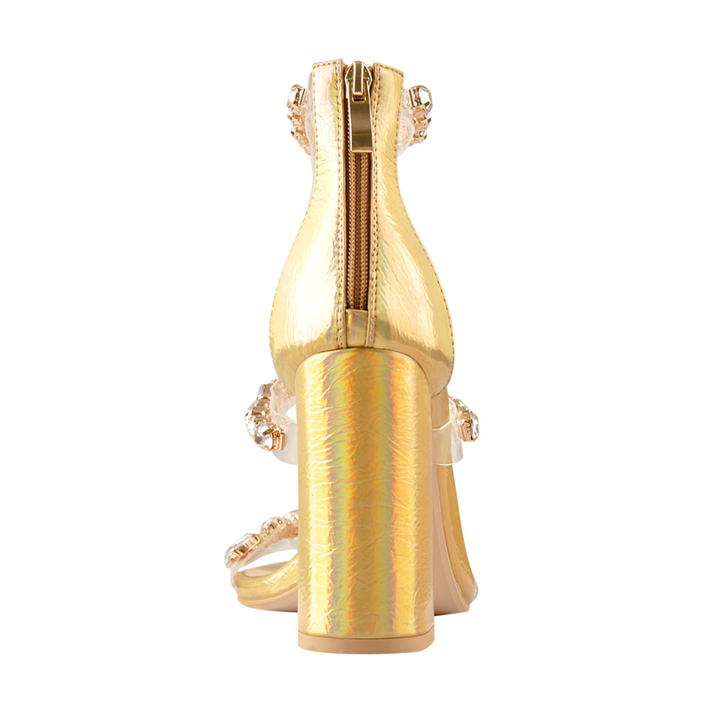 Onlymaker Dames Gouden Strass  - Clear Strap Heel recensie en prijs