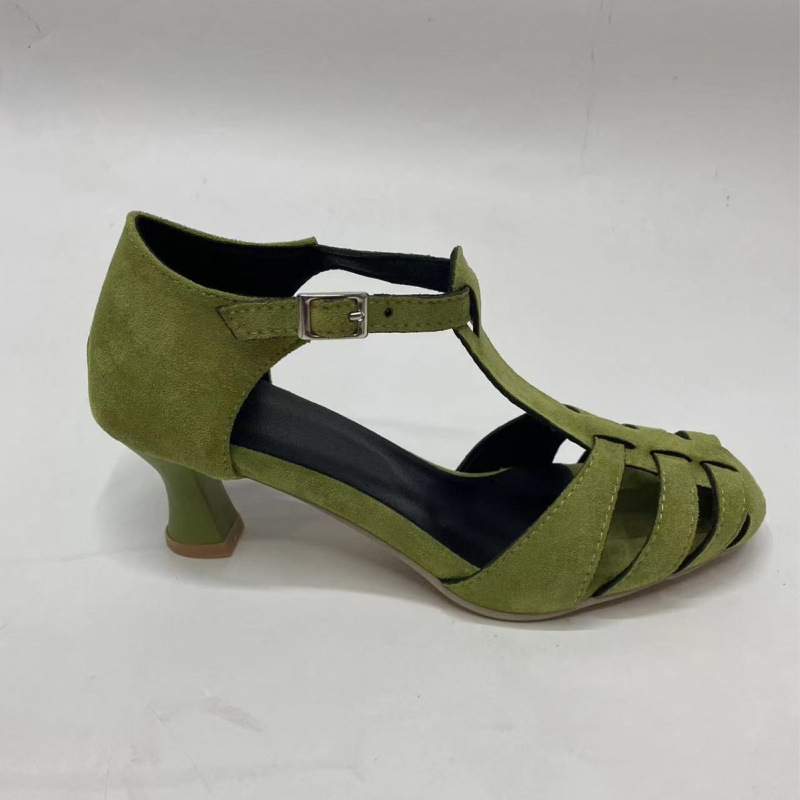 Dames Groene Suède Kitten Heel - Women Shoes Us To Eu recensie en prijs