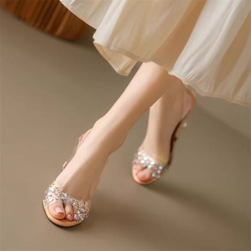 Nieuwe Zomer Clear PVC Peep To - Clear Strap Heel recensie en prijs