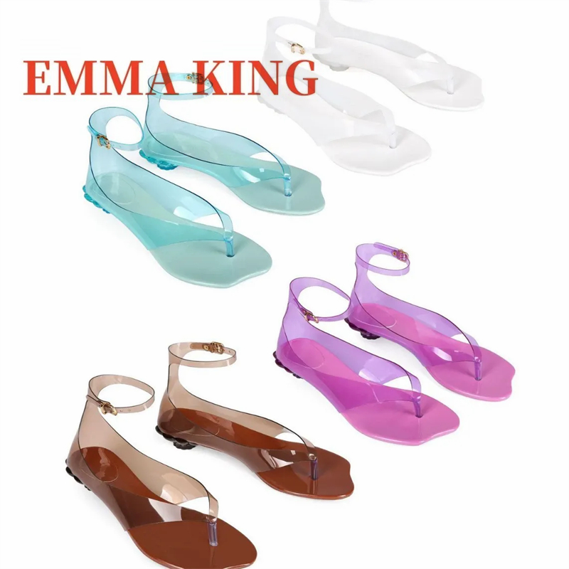 Dames Thong Jelly Sandalen, 20 - Clear Strap Heel recensie en prijs