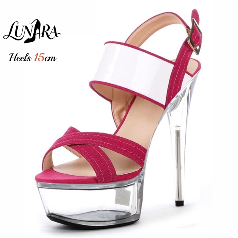15 cm/6 inch transparante plat - Clear Strap Heel recensie en prijs