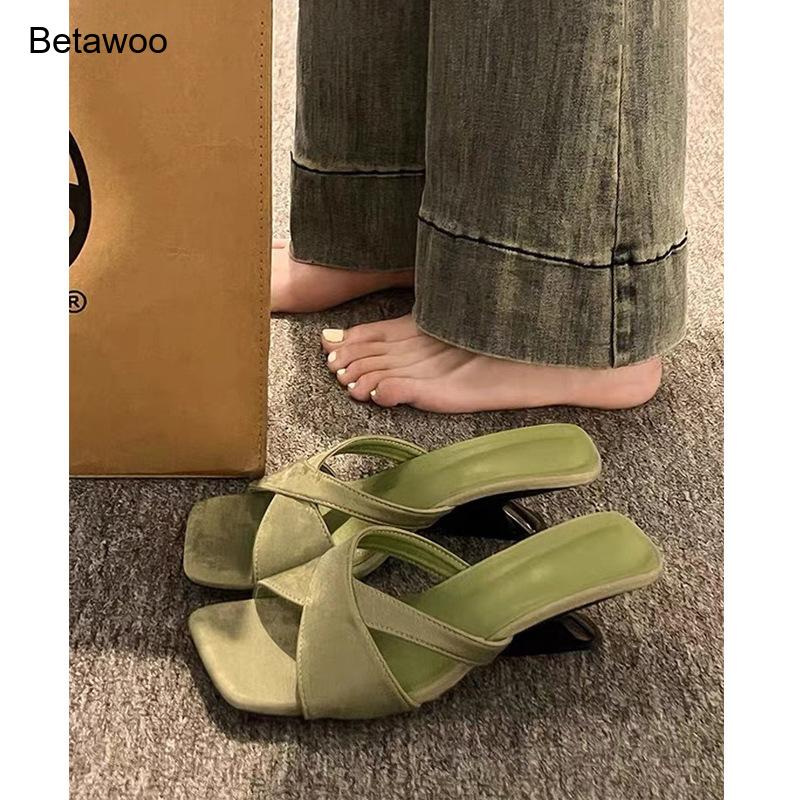 Dames sandalen met gebogen blo - Mule Slip On recensie en prijs