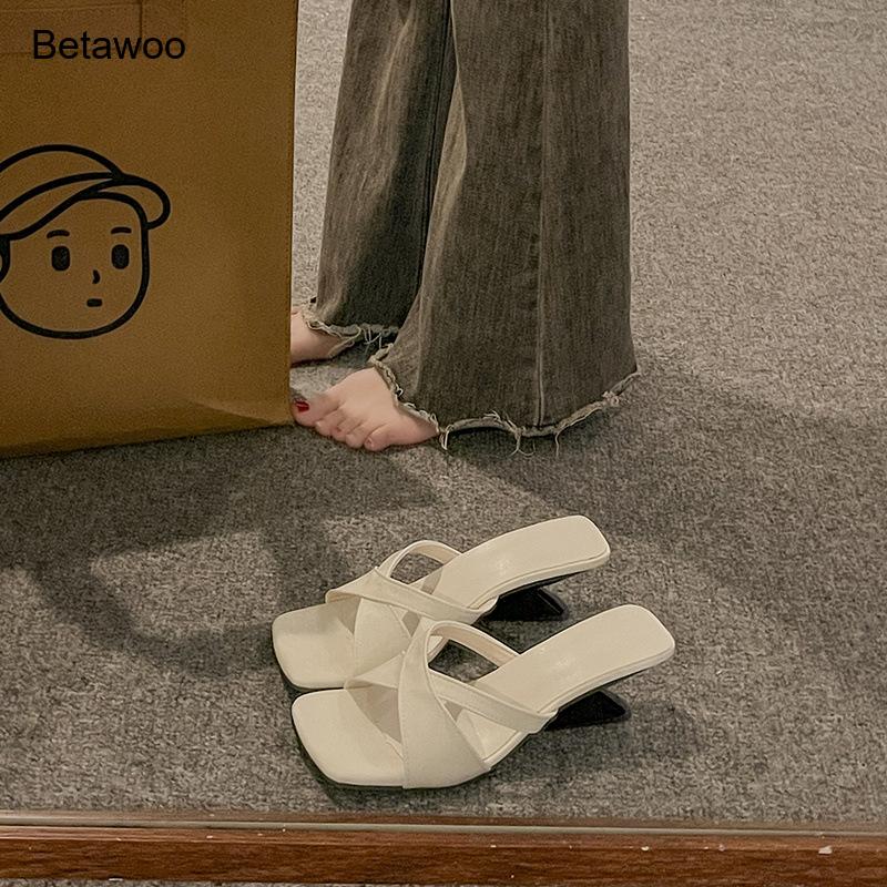 Dames sandalen met gebogen blo - Mule Slip On recensie en prijs