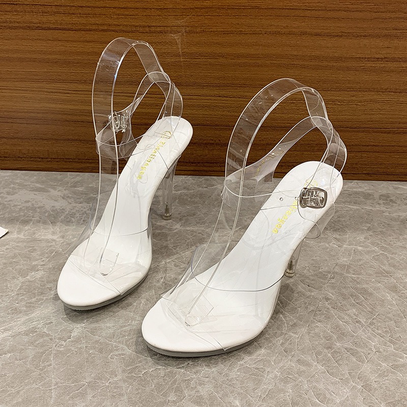 Modieuze plateau sandalen met  - Clear Strap Heel recensie en prijs